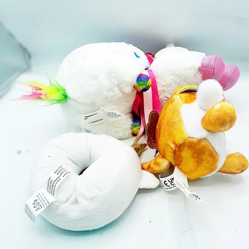 Lot of 4 Unicorn Stuffed Animals‎ Cat Donut